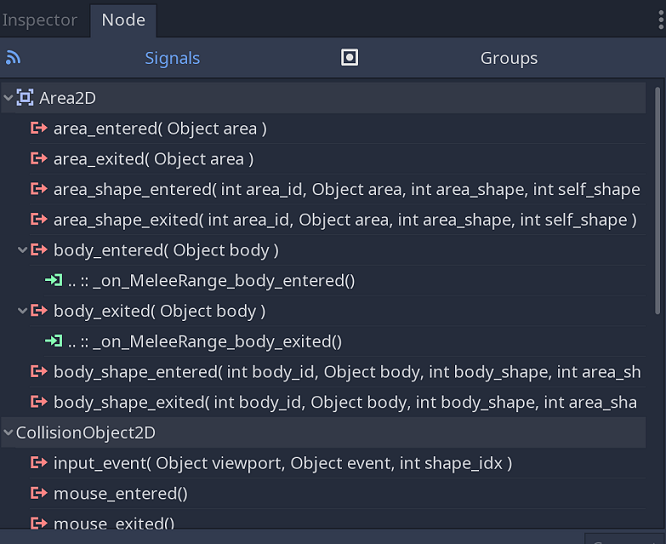 Connecting signals in Godot